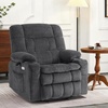 image:imageMCombo Oversized Dual Motor Power Lift Recliner Chair for Elderly R7891  Heat and Massage Zero Gravity Lift Chair Infinite Position Lay Flat USB Ports Big amp Tall Fabric LargeWide BurgundyDark Gray