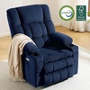 image:imageMCombo Oversized Dual Motor Power Lift Recliner Chair for Elderly R7891  Heat and Massage Zero Gravity Lift Chair Infinite Position Lay Flat USB Ports Big amp Tall Fabric LargeWide BurgundyNavy Blue