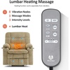 image:imageMCombo Oversized Dual Motor Power Lift Recliner Chair for Elderly R7891  Heat and Massage Zero Gravity Lift Chair Infinite Position Lay Flat USB Ports Big amp Tall Fabric LargeWide BurgundyBeige