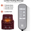 image:imageMCombo Oversized Dual Motor Power Lift Recliner Chair for Elderly R7891  Heat and Massage Zero Gravity Lift Chair Infinite Position Lay Flat USB Ports Big amp Tall Fabric LargeWide BurgundyBurgundy