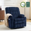image:imageMCombo Oversized Dual Motor Power Lift Recliner Chair for Elderly R7891  Heat and Massage Zero Gravity Lift Chair Infinite Position Lay Flat USB Ports Big amp Tall Fabric LargeWide BurgundyNavy Blue