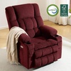 image:imageMCombo Oversized Dual Motor Power Lift Recliner Chair for Elderly R7891  Heat and Massage Zero Gravity Lift Chair Infinite Position Lay Flat USB Ports Big amp Tall Fabric LargeWide BurgundyBurgundy
