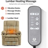 image:imageMCombo Oversized Dual Motor Power Lift Recliner Chair for Elderly R7891  Heat and Massage Zero Gravity Lift Chair Infinite Position Lay Flat USB Ports Big amp Tall Fabric LargeWide BurgundyBeige