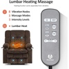 image:imageMCombo Oversized Dual Motor Power Lift Recliner Chair for Elderly R7891  Heat and Massage Zero Gravity Lift Chair Infinite Position Lay Flat USB Ports Big amp Tall Fabric LargeWide BurgundyCoffee