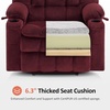 image:imageMCombo Oversized Dual Motor Power Lift Recliner Chair for Elderly R7891  Heat and Massage Zero Gravity Lift Chair Infinite Position Lay Flat USB Ports Big amp Tall Fabric LargeWide BurgundyBurgundy
