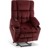image:imageMCombo Oversized Dual Motor Power Lift Recliner Chair for Elderly R7891  Heat and Massage Zero Gravity Lift Chair Infinite Position Lay Flat USB Ports Big amp Tall Fabric LargeWide BurgundyBurgundy