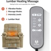 image:imageMCombo Oversized Dual Motor Power Lift Recliner Chair for Elderly R7891  Heat and Massage Zero Gravity Lift Chair Infinite Position Lay Flat USB Ports Big amp Tall Fabric LargeWide BurgundyBeige