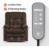 image:imageMCombo Oversized Dual Motor Power Lift Recliner Chair for Elderly R7891  Heat and Massage Zero Gravity Lift Chair Infinite Position Lay Flat USB Ports Big amp Tall Fabric LargeWide BurgundyCoffee