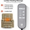 image:imageMCombo Oversized Dual Motor Power Lift Recliner Chair for Elderly R7891  Heat and Massage Zero Gravity Lift Chair Infinite Position Lay Flat USB Ports Big amp Tall Fabric LargeWide BurgundyBeige