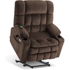 image:imageMCombo Oversized Dual Motor Power Lift Recliner Chair for Elderly R7891  Heat and Massage Zero Gravity Lift Chair Infinite Position Lay Flat USB Ports Big amp Tall Fabric LargeWide BurgundyCoffee
