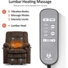 image:imageMCombo Oversized Dual Motor Power Lift Recliner Chair for Elderly R7891  Heat and Massage Zero Gravity Lift Chair Infinite Position Lay Flat USB Ports Big amp Tall Fabric LargeWide BurgundyCoffee