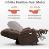 image:imageMCombo Oversized Dual Motor Power Lift Recliner Chair for Elderly R7891  Heat and Massage Zero Gravity Lift Chair Infinite Position Lay Flat USB Ports Big amp Tall Fabric LargeWide BurgundyCoffee