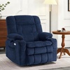image:imageMCombo Oversized Dual Motor Power Lift Recliner Chair for Elderly R7891  Heat and Massage Zero Gravity Lift Chair Infinite Position Lay Flat USB Ports Big amp Tall Fabric LargeWide BurgundyNavy Blue