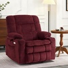 image:imageMCombo Oversized Dual Motor Power Lift Recliner Chair for Elderly R7891  Heat and Massage Zero Gravity Lift Chair Infinite Position Lay Flat USB Ports Big amp Tall Fabric LargeWide BurgundyBurgundy