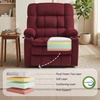 image:imageMCombo Oversized Dual Motor Power Lift Recliner Chair for Elderly R7891  Heat and Massage Zero Gravity Lift Chair Infinite Position Lay Flat USB Ports Big amp Tall Fabric LargeWide BurgundyBurgundy