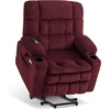 image:imageMCombo Oversized Dual Motor Power Lift Recliner Chair for Elderly R7891  Heat and Massage Zero Gravity Lift Chair Infinite Position Lay Flat USB Ports Big amp Tall Fabric LargeWide BurgundyBurgundy
