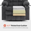 image:imageMCombo Oversized Dual Motor Power Lift Recliner Chair for Elderly R7891  Heat and Massage Zero Gravity Lift Chair Infinite Position Lay Flat USB Ports Big amp Tall Fabric LargeWide BurgundyDark Gray