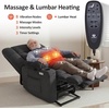 image:imageMCombo Oversized Dual Motor Power Lift Recliner Chair for Elderly R7891  Heat and Massage Zero Gravity Lift Chair Infinite Position Lay Flat USB Ports Big amp Tall Fabric LargeWide BurgundyDark Gray