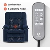 image:imageMCombo Oversized Dual Motor Power Lift Recliner Chair for Elderly R7891  Heat and Massage Zero Gravity Lift Chair Infinite Position Lay Flat USB Ports Big amp Tall Fabric LargeWide BurgundyNavy Blue