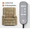 image:imageMCombo Oversized Dual Motor Power Lift Recliner Chair for Elderly R7891  Heat and Massage Zero Gravity Lift Chair Infinite Position Lay Flat USB Ports Big amp Tall Fabric LargeWide BurgundyBeige