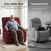 image:imageMCombo Oversized Dual Motor Power Lift Recliner Chair for Elderly R7891  Heat and Massage Zero Gravity Lift Chair Infinite Position Lay Flat USB Ports Big amp Tall Fabric LargeWide BurgundyBurgundy