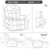 image:imageMCombo Small Power Lift Recliner Chair for Elderly Heat and Massage 7408  FSC amp OEKOTEX Certified USBampType C Charging Port Cup Holders Side Pockets Faux Leather Notool AssemblyBlack