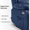 image:imageMCombo Small Power Lift Recliner Chair for Elderly Heat and Massage 7408  FSC amp OEKOTEX Certified USBampType C Charging Port Cup Holders Side Pockets Faux Leather Notool AssemblyNavy Blue
