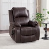image:imageMCombo Small Power Lift Recliner Chair for Elderly Heat and Massage 7408  FSC amp OEKOTEX Certified USBampType C Charging Port Cup Holders Side Pockets Faux Leather Notool AssemblyDark Brown