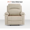 image:imageMCombo Small Power Lift Recliner Chair for Elderly Heat and Massage 7408  FSC amp OEKOTEX Certified USBampType C Charging Port Cup Holders Side Pockets Faux Leather Notool AssemblyBeige