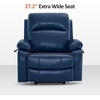 image:imageMCombo Small Power Lift Recliner Chair for Elderly Heat and Massage 7408  FSC amp OEKOTEX Certified USBampType C Charging Port Cup Holders Side Pockets Faux Leather Notool AssemblyNavy Blue