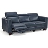 image:imageMCombo 854 Zero Wall Hugger Power Recliner Sofa HL198M3 Toast  3Seater Power Headrest USB A amp C Charge Ports Solid Wood Legs Small Spaces Living Room Breathable Faux LeatherPacific