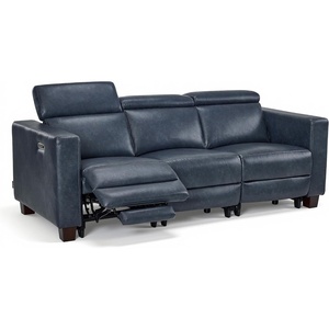 image:imageMCombo 854 Zero Wall Hugger Power Recliner Sofa HL198M3 Toast  3Seater Power Headrest USB A amp C Charge Ports Solid Wood Legs Small Spaces Living Room Breathable Faux LeatherPacific