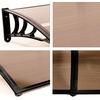image:imageMCombo 40120 Window Awning Outdoor Polycarbonate Front Door Patio Cover Garden Canopy 60554012 Dark Brown