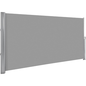 image:imageMCombo 78 x 138 Retractable Side Awning Privacy Screen for Patio Beige  Fully Assembled Aluminum Frame 280gm Polyester Fabric Fabric with UV and Waterproof CoatingLight Grey