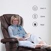 image:imageMCombo Recliner with Ottoman Reclining Chair with Massage 360 Swivel Living Room Chair Faux Leather 4901 Dark BrownDark Brown