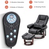 image:imageMCombo Swivel Recliner with Ottoman Chair TV Chair Sets with Vibration Massage for Small Space Living Room Bedroom 9096 9099 Textile BlueBlack