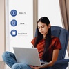image:imageMCombo Swivel Recliner with Ottoman Chair TV Chair Sets with Vibration Massage for Small Space Living Room Bedroom 9096 9099 Textile BlueBlue
