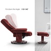 image:imageMCombo Swivel Recliner with Ottoman Chair TV Chair Sets with Vibration Massage for Small Space Living Room Bedroom 9096 9099 Textile BlueBurgundy