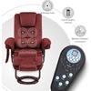 image:imageMCombo Swivel Recliner with Ottoman Chair TV Chair Sets with Vibration Massage for Small Space Living Room Bedroom 9096 9099 Textile BlueBurgundy