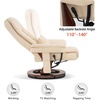 image:imageMCombo Swivel Recliner with Ottoman Chair TV Chair Sets with Vibration Massage for Small Space Living Room Bedroom 9096 9099 Textile BlueCream White