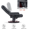 image:imageMCombo Swivel Recliner with Ottoman Chair TV Chair Sets with Vibration Massage for Small Space Living Room Bedroom 9096 9099 Textile BlueDark Grey