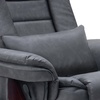 image:imageMCombo Swivel Recliner with Ottoman Chair TV Chair Sets with Vibration Massage for Small Space Living Room Bedroom 9096 9099 Textile BlueDark Grey