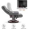 image:imageMCombo Swivel Recliner with Ottoman Chair TV Chair Sets with Vibration Massage for Small Space Living Room Bedroom 9096 9099 Textile BlueGrey