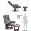 image:imageMCombo Swivel Recliner with Ottoman Chair TV Chair Sets with Vibration Massage for Small Space Living Room Bedroom 9096 9099 Textile BlueGrey