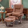 image:imageMCombo Swivel Recliner with Ottoman Chair TV Chair Sets with Vibration Massage for Small Space Living Room Bedroom 9096 9099 Textile BlueSaddle