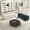 image:imageMCombo 545 Velvet Bench for Bedroom End of Bed Ottoman for Entryway 4698 BeigeBeige