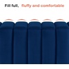 image:imageMCombo 545 Velvet Bench for Bedroom End of Bed Ottoman for Entryway 4698 BeigeBlue