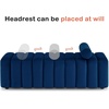 image:imageMCombo 545 Velvet Bench for Bedroom End of Bed Ottoman for Entryway 4698 BeigeBlue