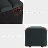 image:imageMCombo 545 Velvet Bench for Bedroom End of Bed Ottoman for Entryway 4698 BeigeDark Grey