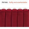 image:imageMCombo 545 Velvet Bench for Bedroom End of Bed Ottoman for Entryway 4698 BeigeRed